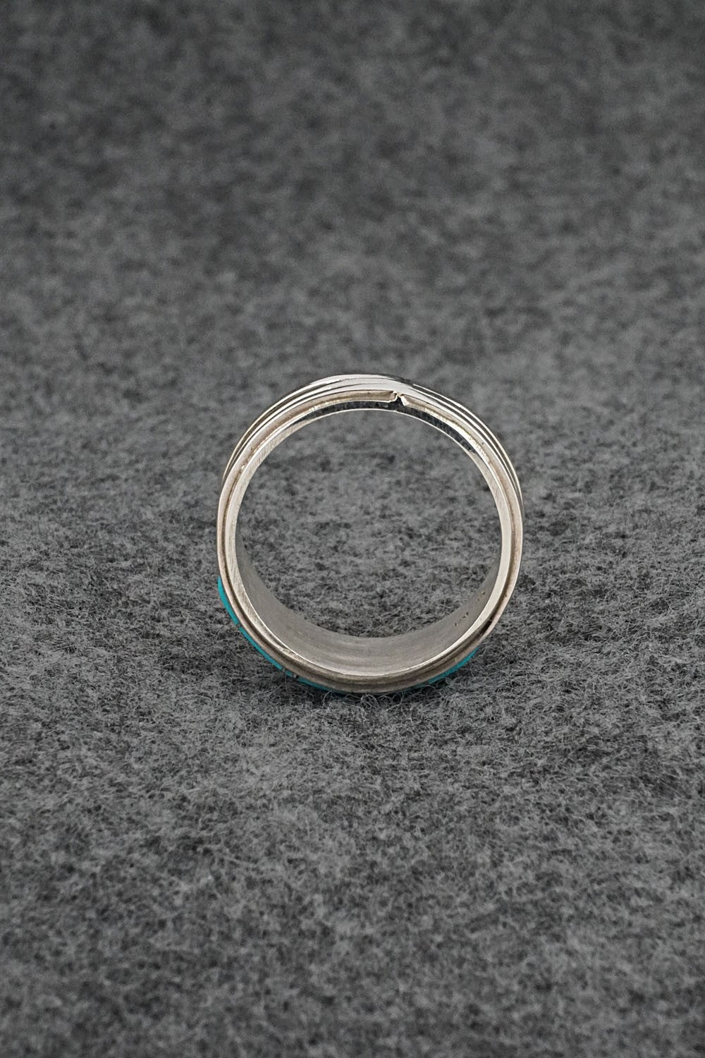 Turquoise & Sterling Silver Ring - Wilbert Muskett Jr. - Size 11