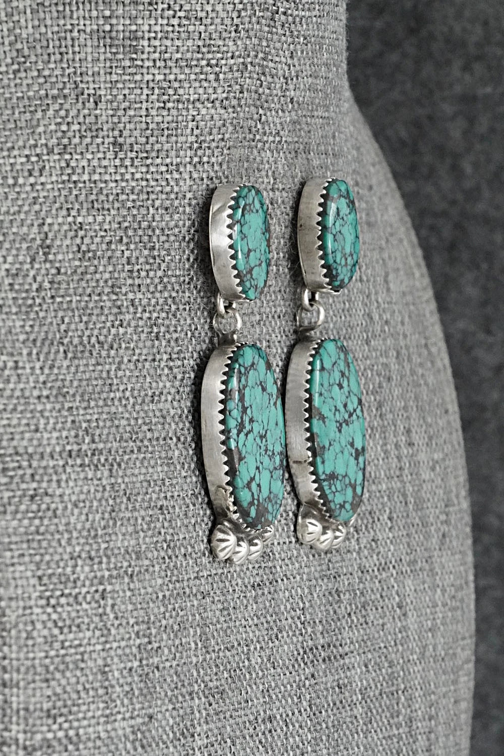 Turquoise & Sterling Silver Earrings - Selina Warner