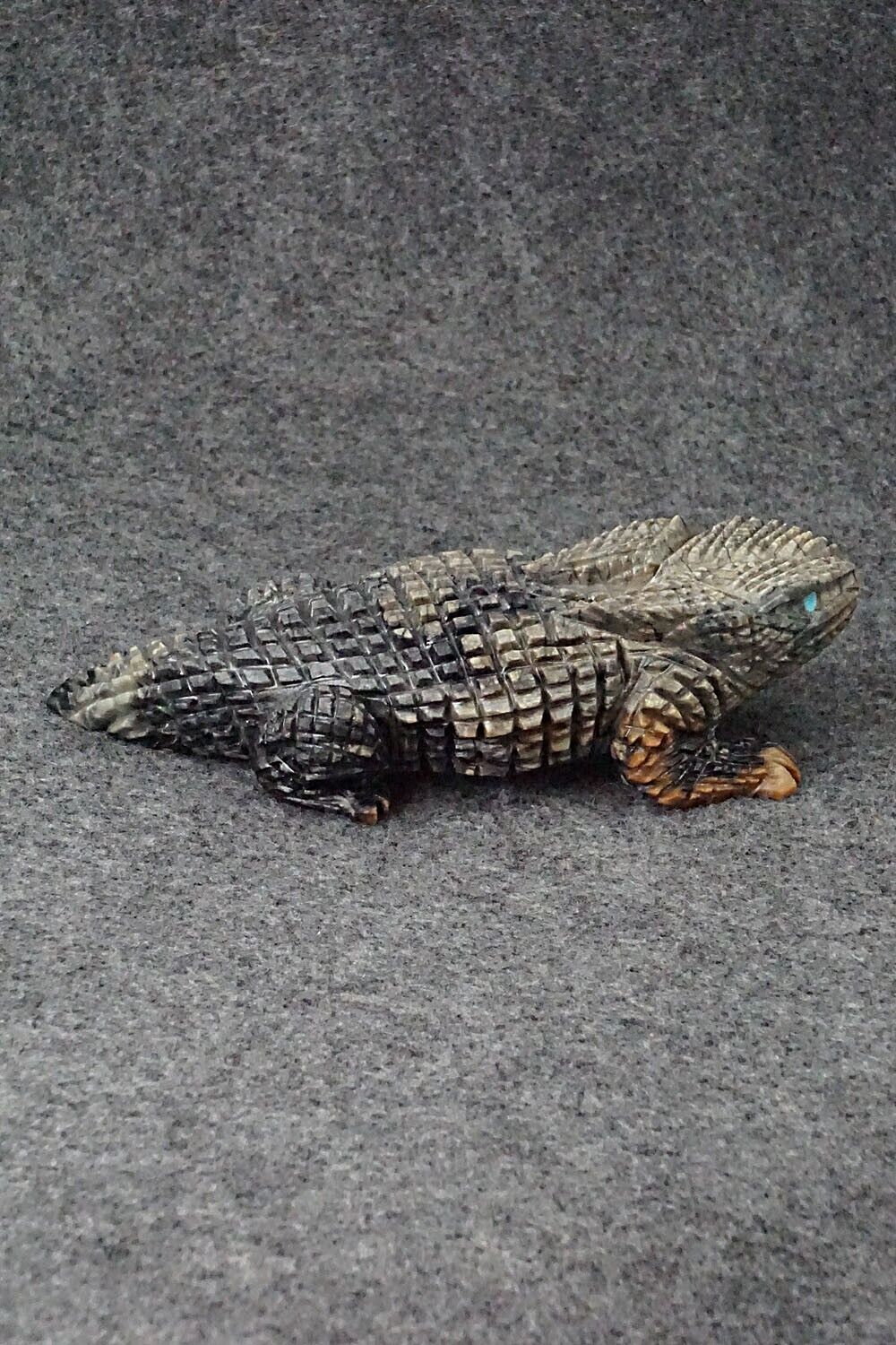 Horned Toad Zuni Fetish Carving - Tony Mackel