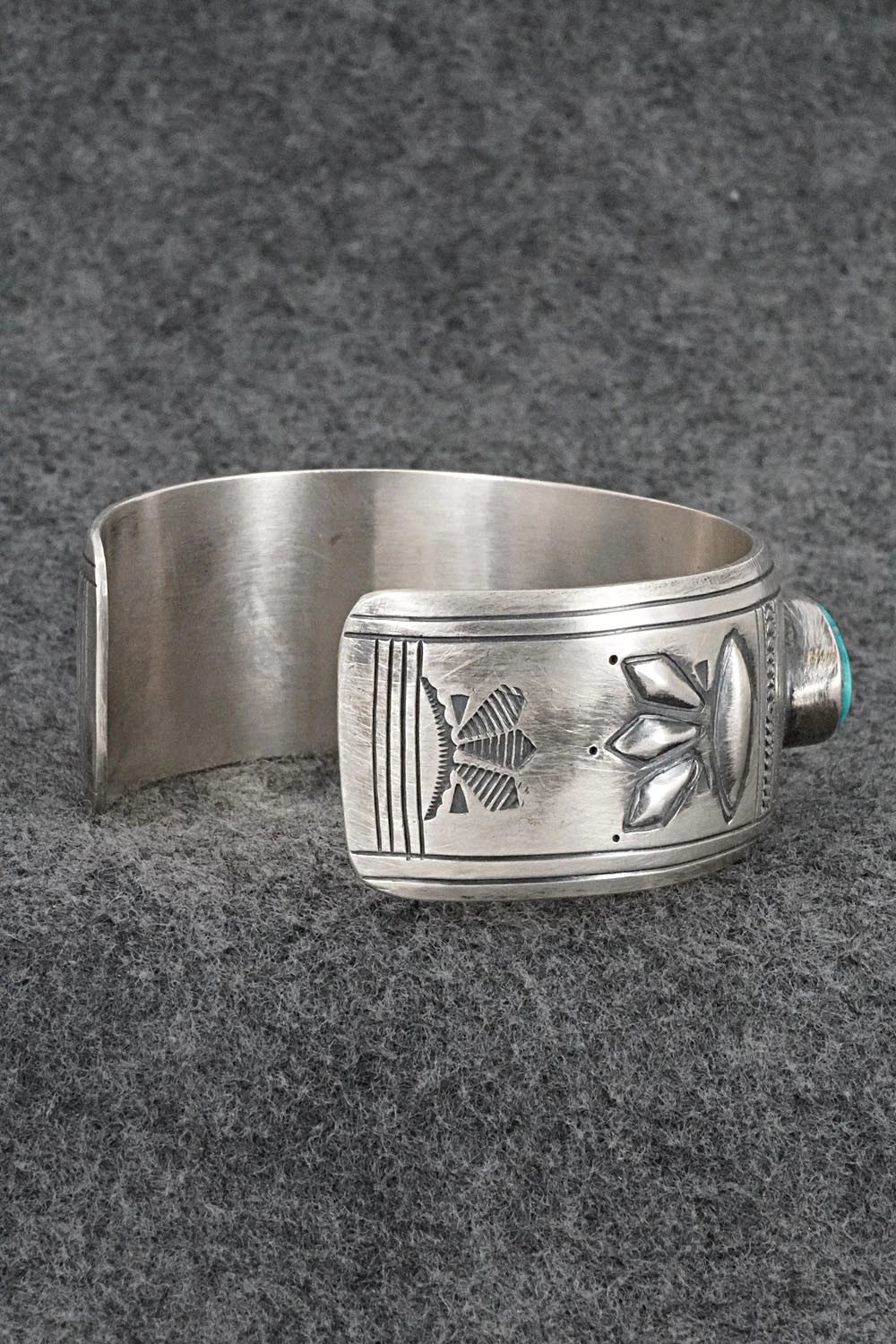 Turquoise & Sterling Silver Bracelet - Charlie John