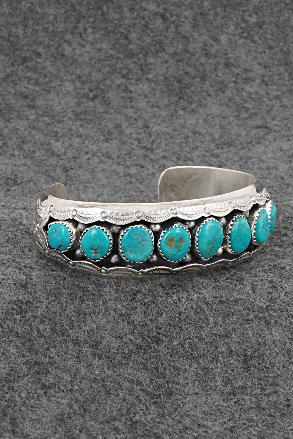 Turquoise & Sterling Silver Bracelet - Wilbert Muskett Sr.