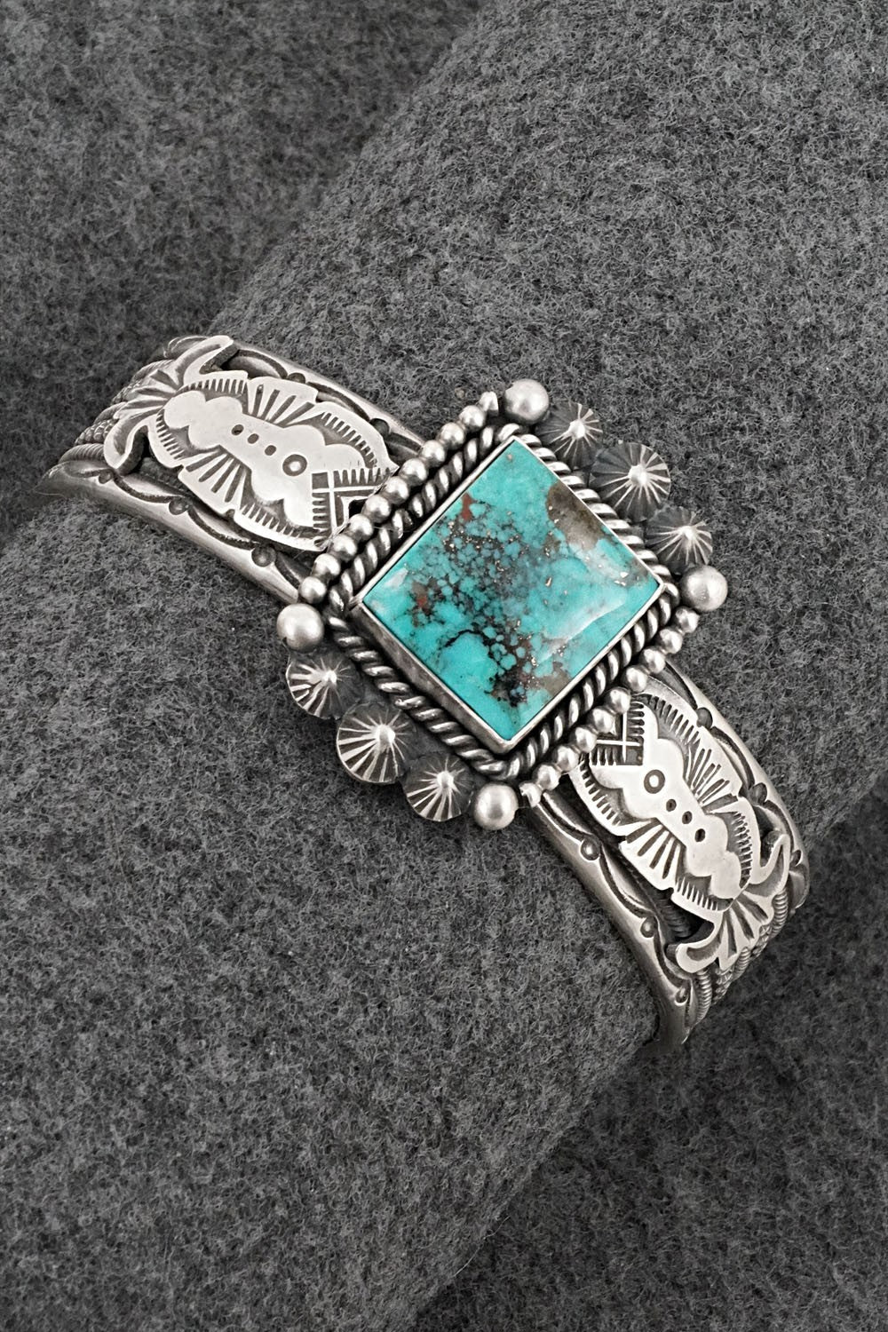 Turquoise & Sterling Silver Bracelet - Michael Calladitto