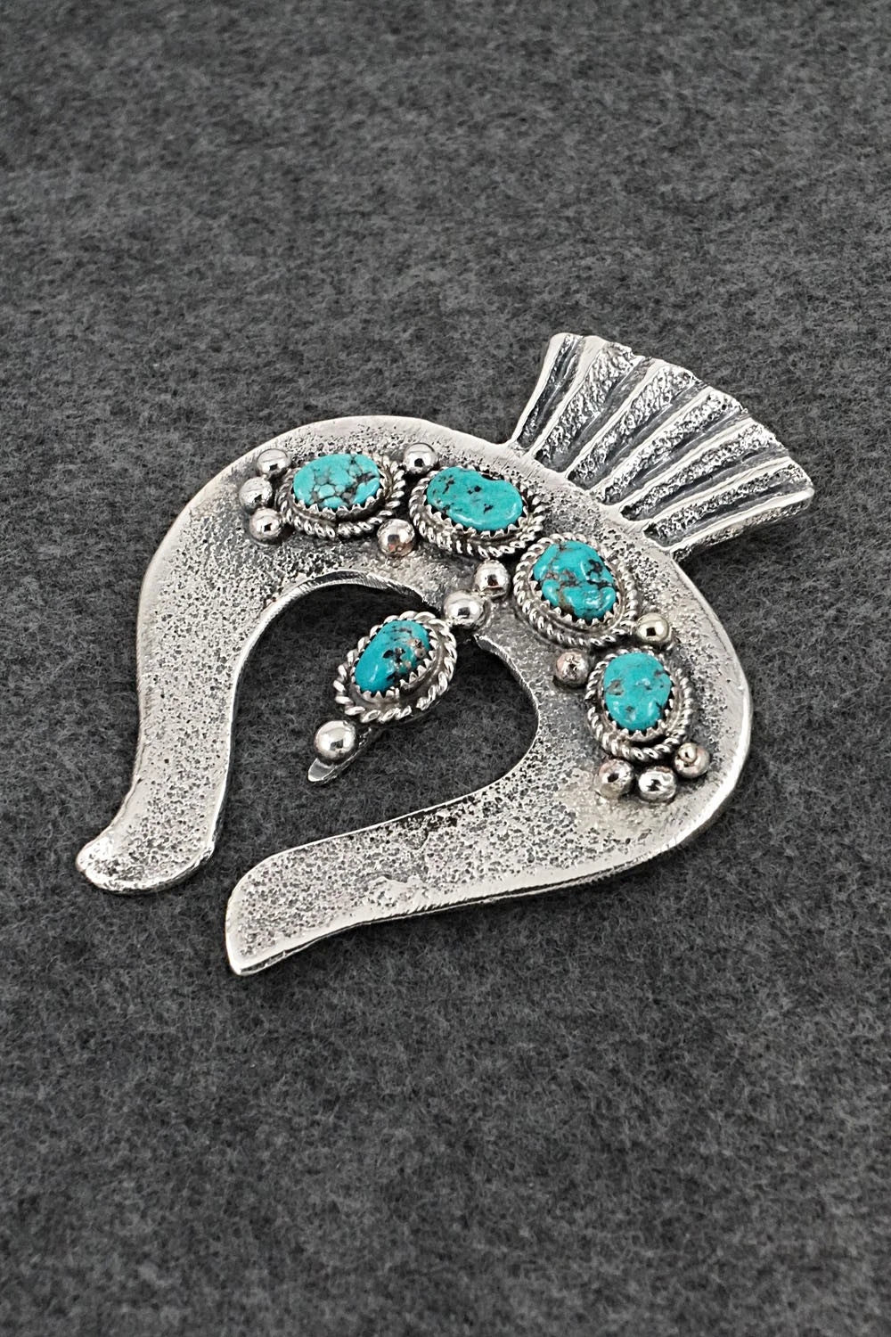Turquoise & Sterling Silver Pendant - Delbert Arviso