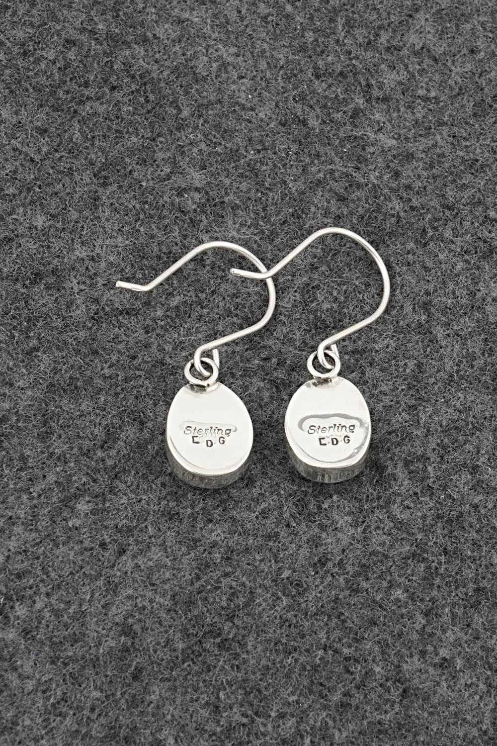 Turquoise & Sterling Silver Earrings - Eugene Gruber