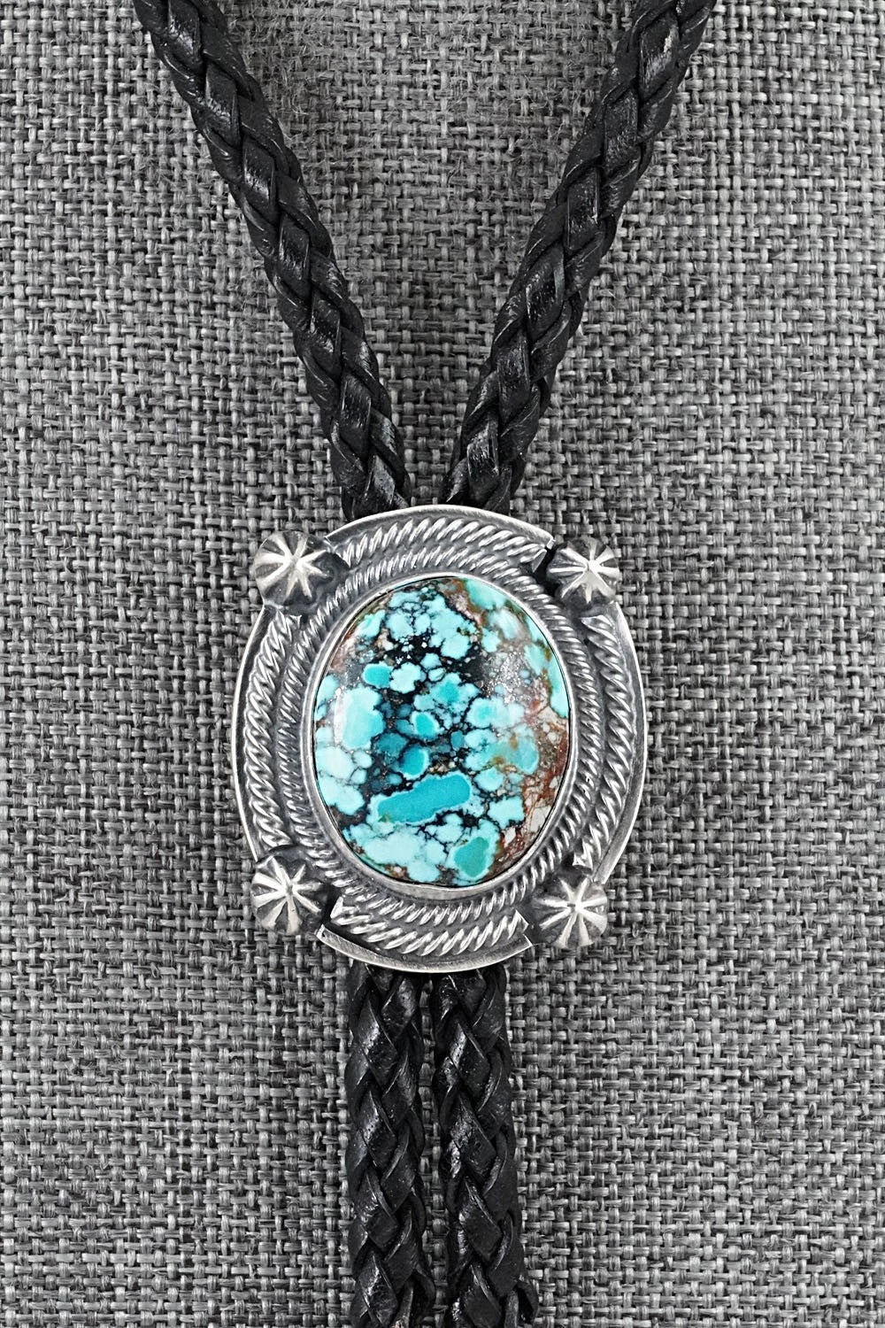 Turquoise & Sterling Silver Bolo Tie - Bob Becenti