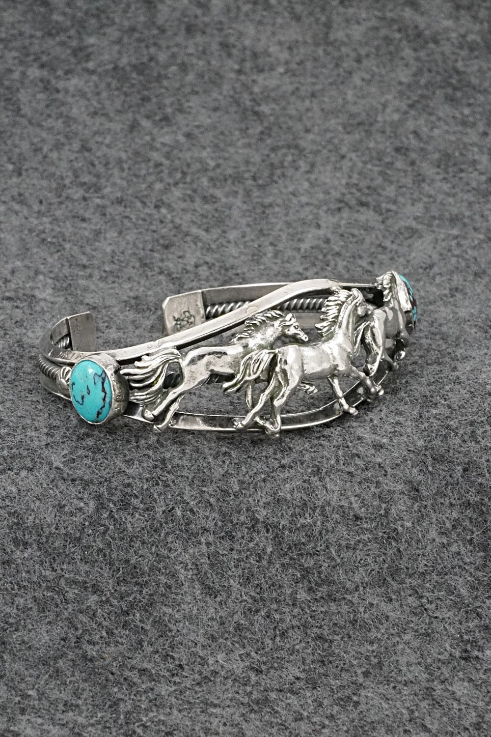 Turquoise & Sterling Silver Bracelet - Bobby Platero