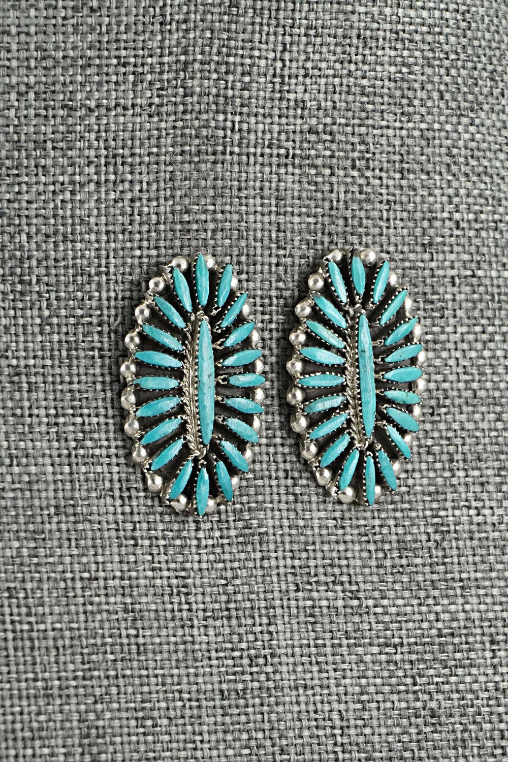 Turquoise & Sterling Silver Earrings - Lorena Peina