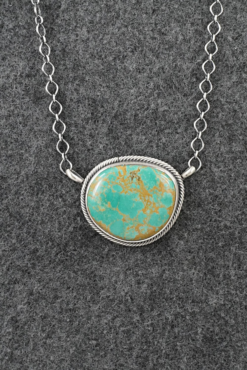 Turquoise & Sterling Silver Necklace - Darrin Livingston