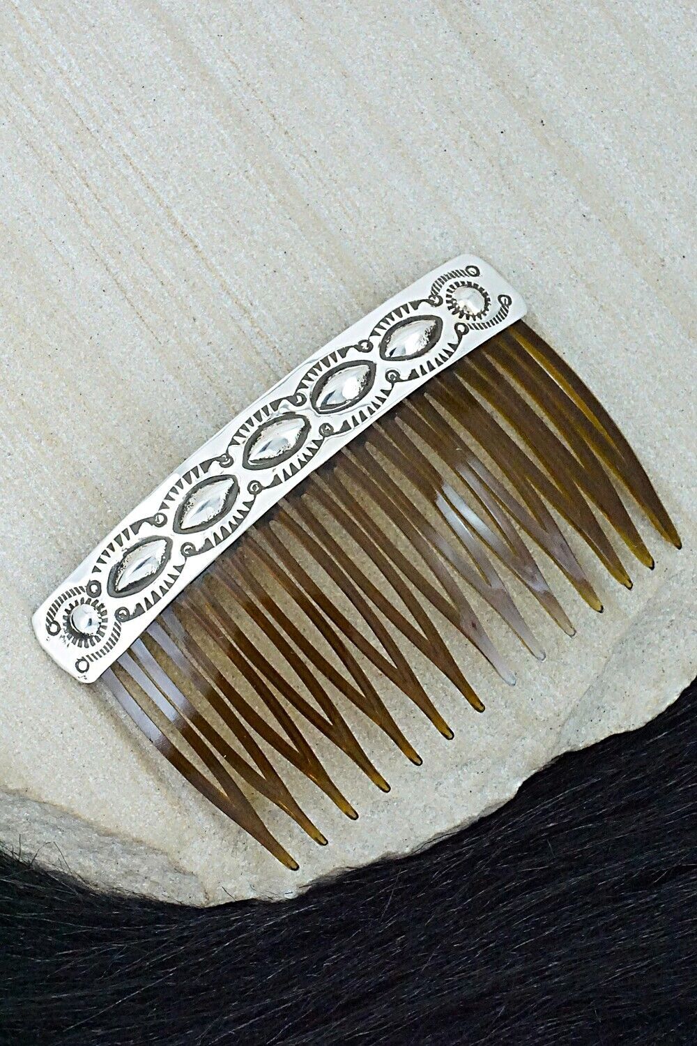 Sterling Silver Hair Combs - Jennie Blackgoat