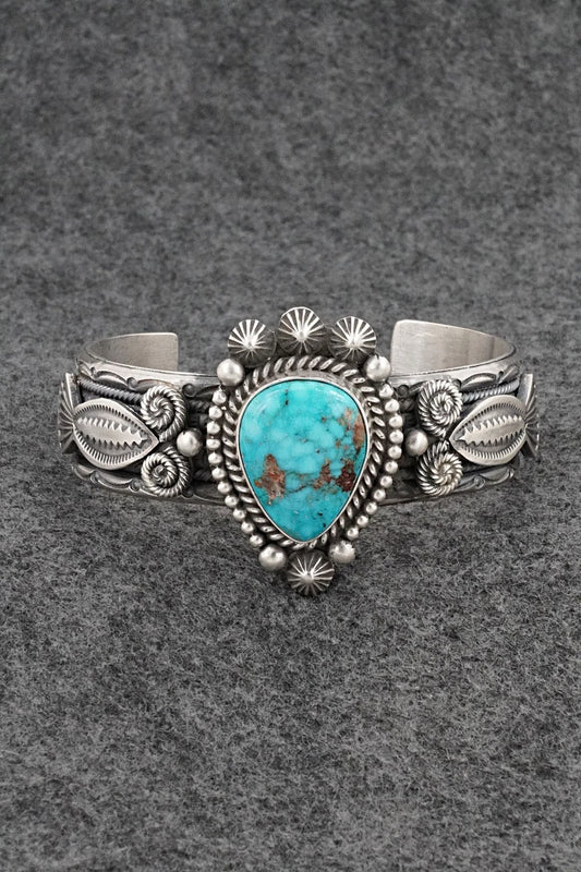 Turquoise & Sterling Silver Bracelet - Michael Calladitto