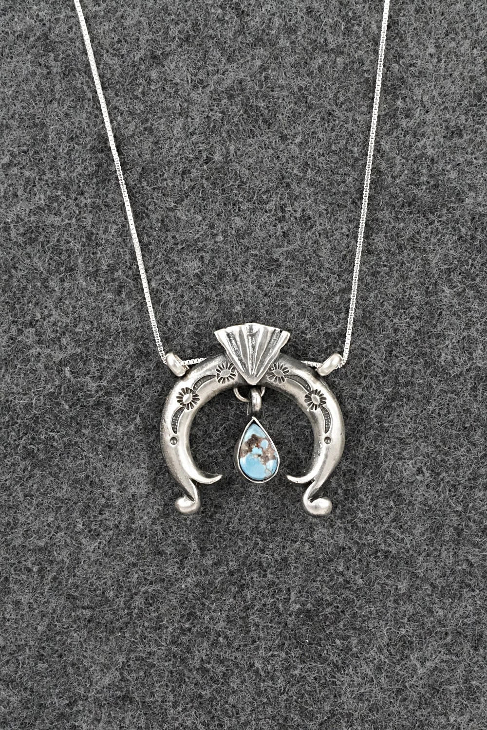 Turquoise & Sterling Silver Necklace - Gary Shorty