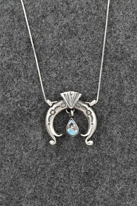 Turquoise & Sterling Silver Necklace - Gary Shorty