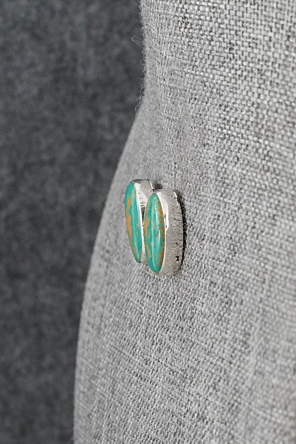 Turquoise & Sterling Silver Earrings - Rosemary Saunders
