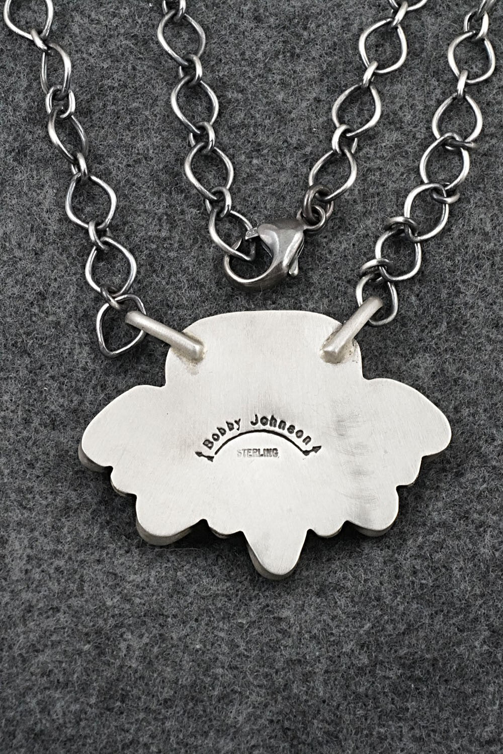 Turquoise & Sterling Silver Necklace - Bobby Johnson