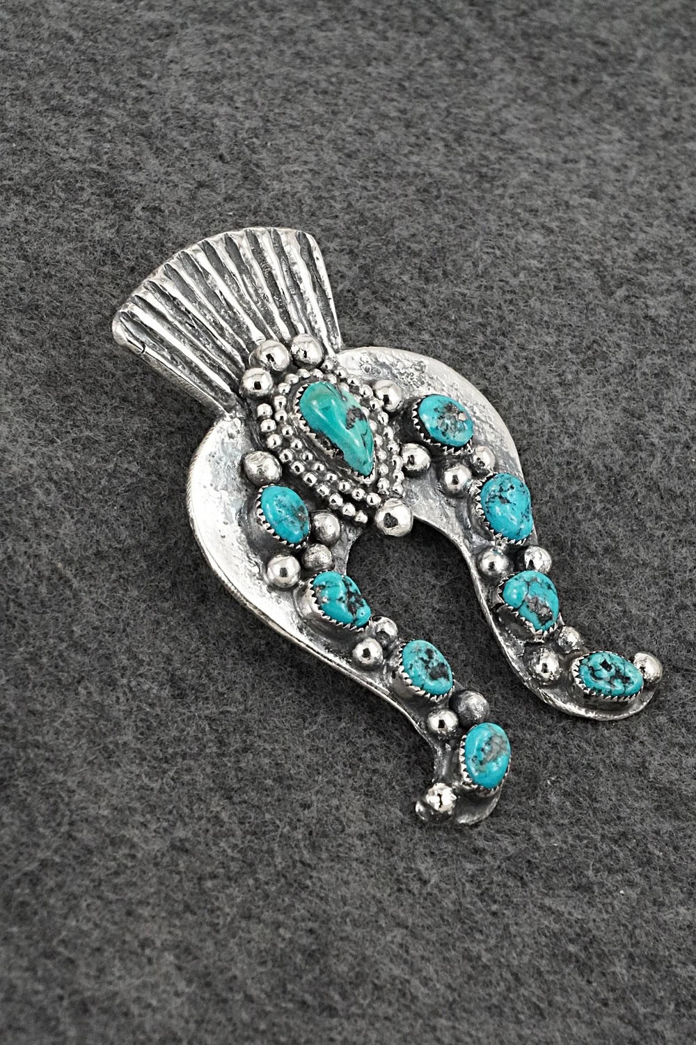 Turquoise & Sterling Silver Pendant - Delbert Arviso
