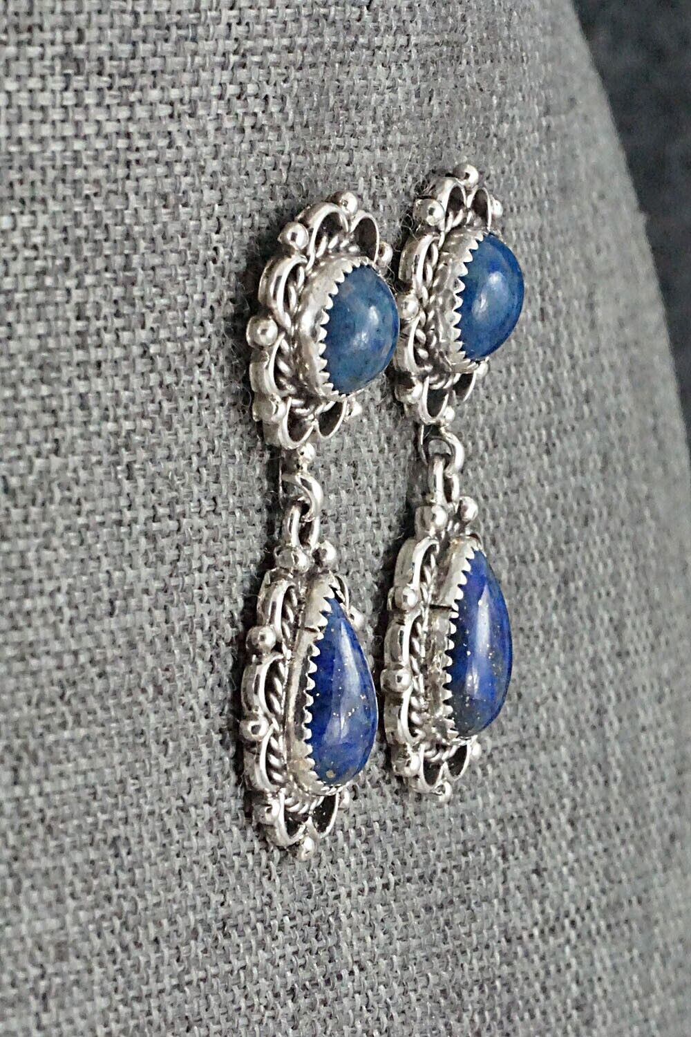Lapis & Sterling Silver Earrings - Maritta Martinez