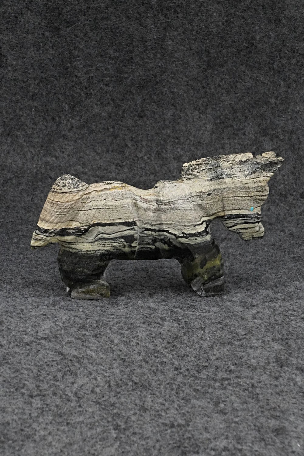 Donkey Zuni Fetish Carving - Tony Mackel