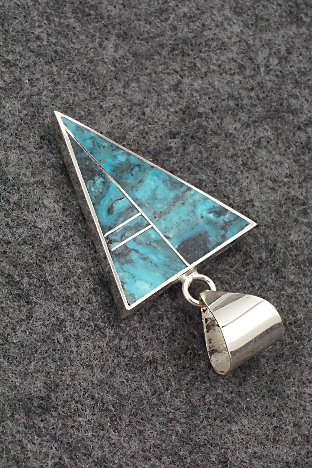 Turquoise & Sterling Silver Pendant - Harold Smith