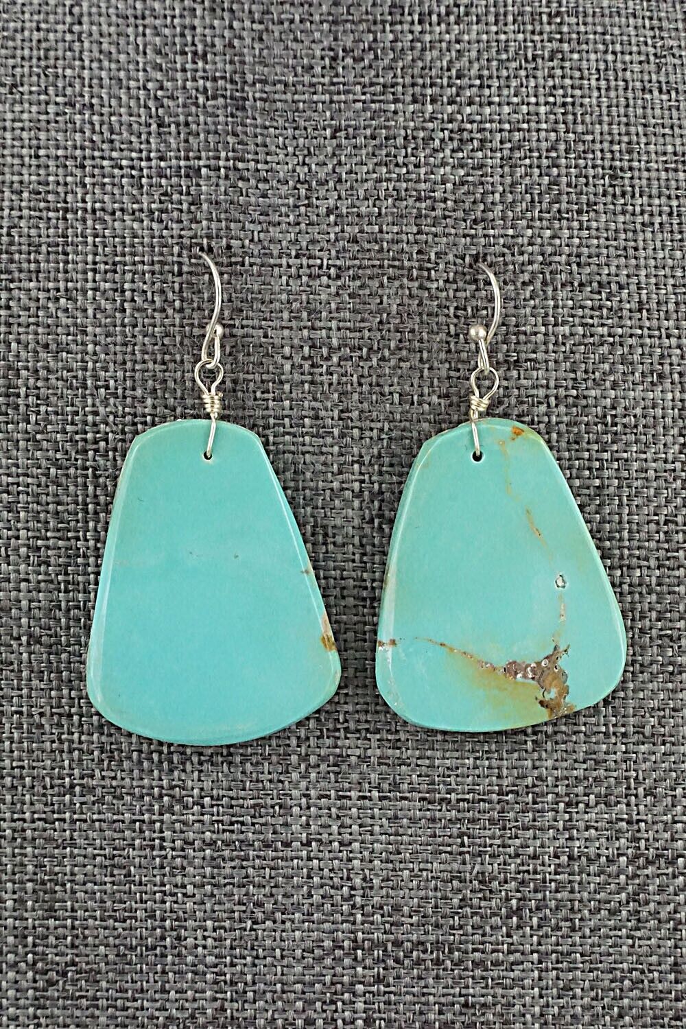 Turquoise & Sterling Silver Earrings - Joe Garcia