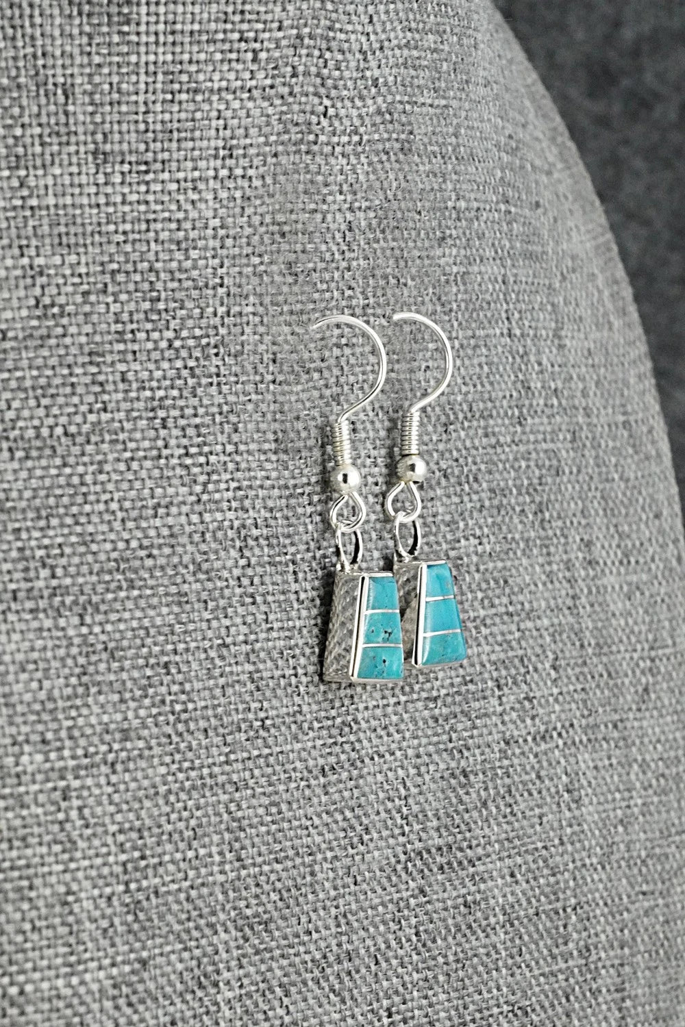 Turquoise and Sterling Silver Earrings - Michelle Haloo
