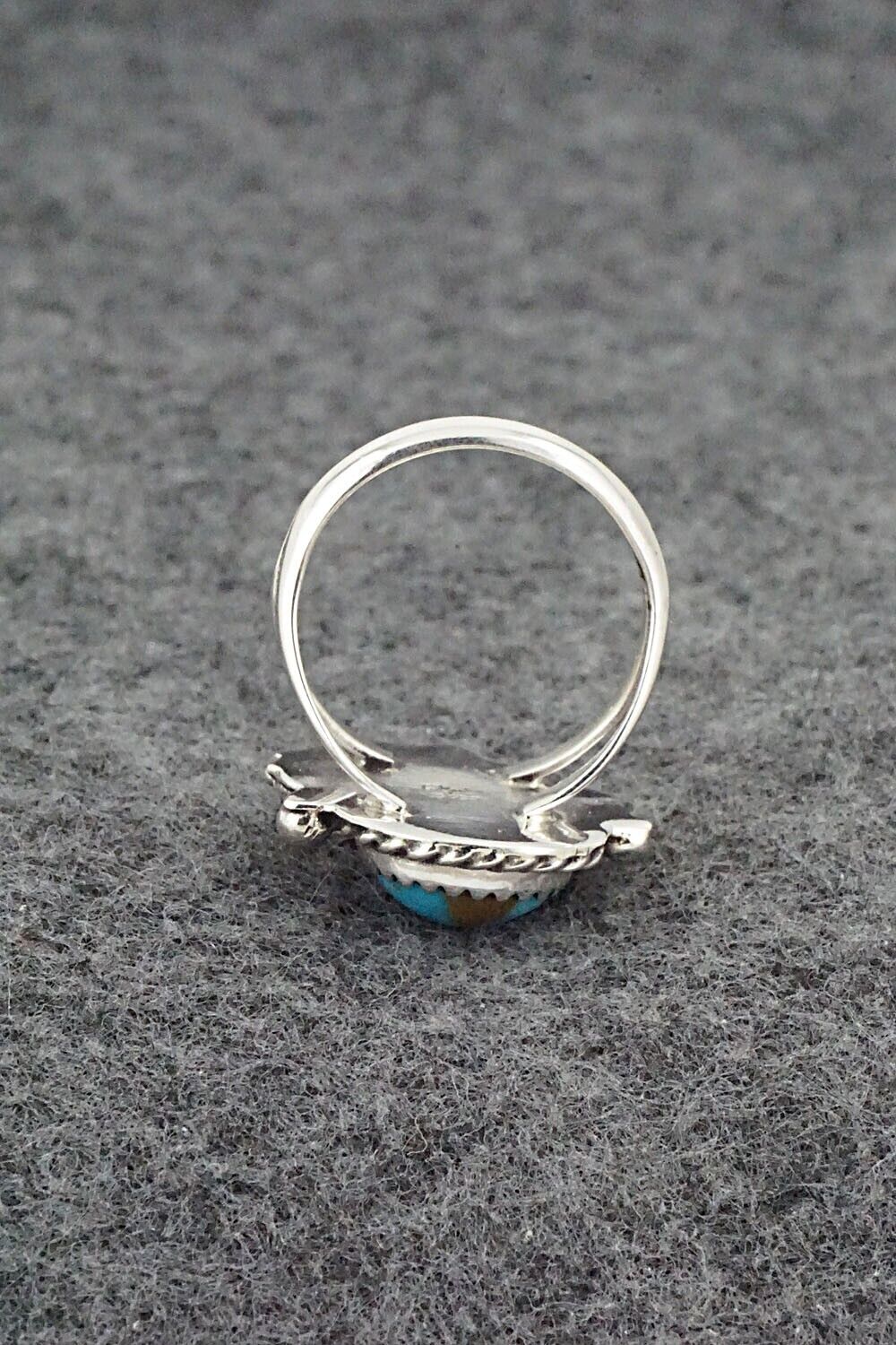 Turquoise & Sterling Silver Ring - Roberta Begay - Size 7