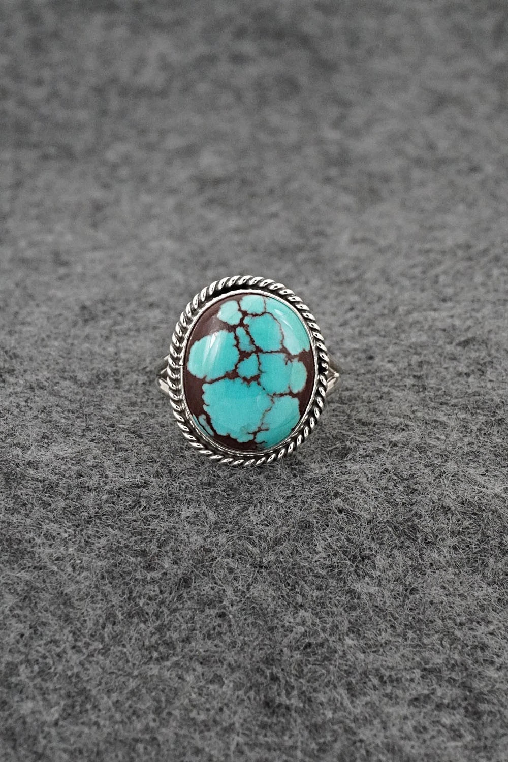 Turquoise & Sterling Silver Ring - Eugene Gruber - Size 7