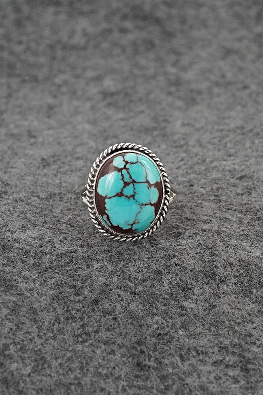 Turquoise & Sterling Silver Ring - Eugene Gruber - Size 7