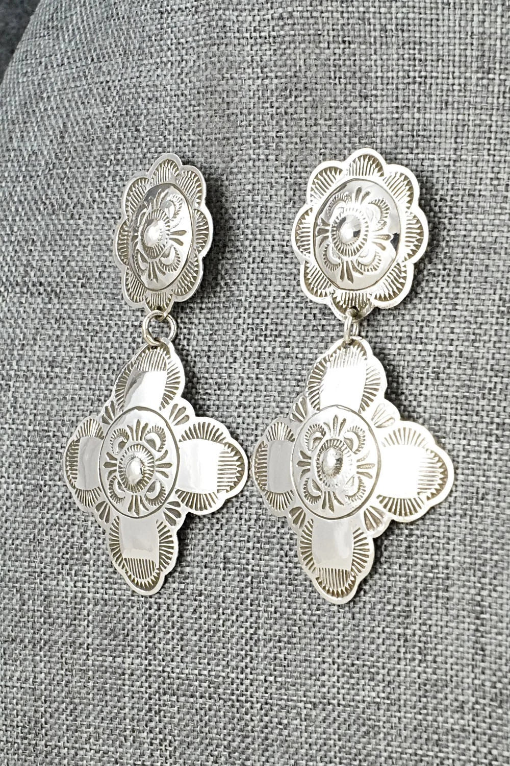 Sterling Silver Earrings - Bertha Begay