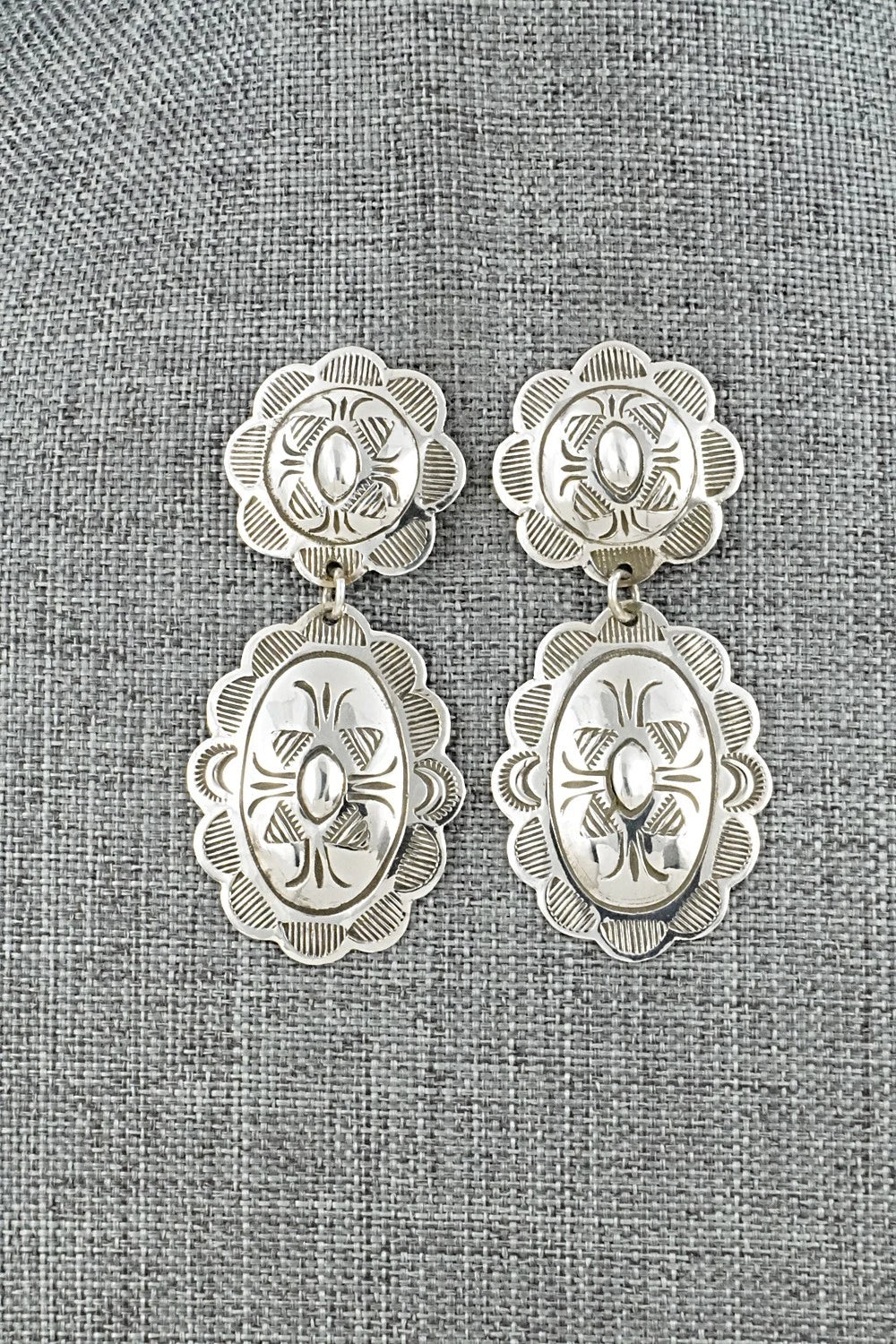 Sterling Silver Earrings - Bertha Begay