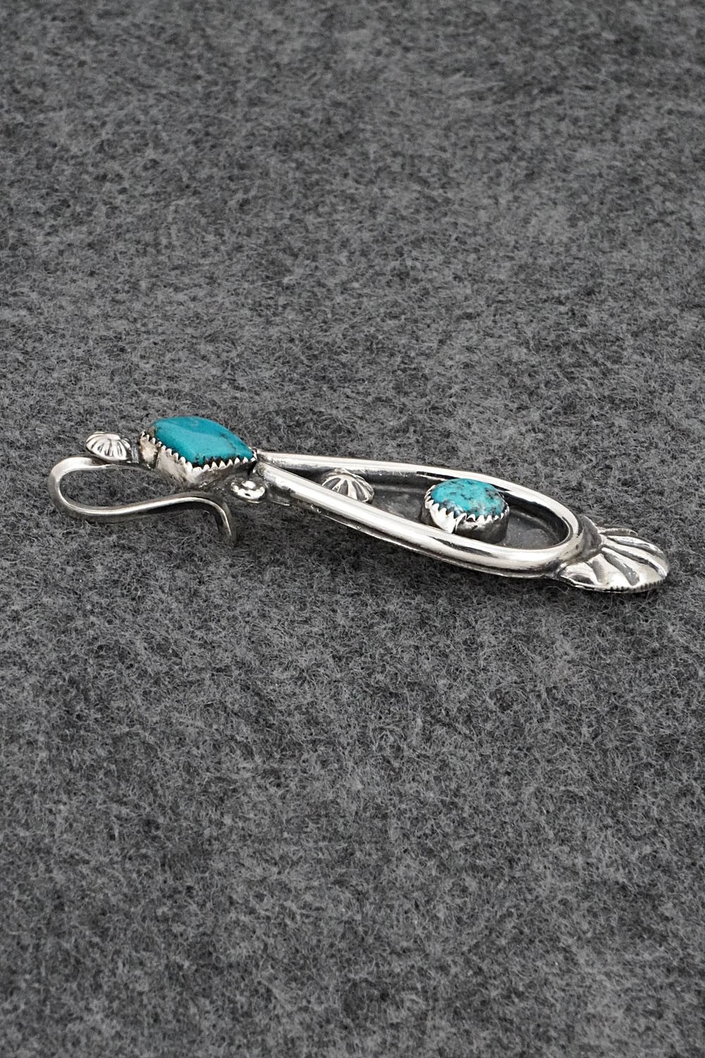 Turquoise & Sterling Silver Pendant - Delbert Arviso
