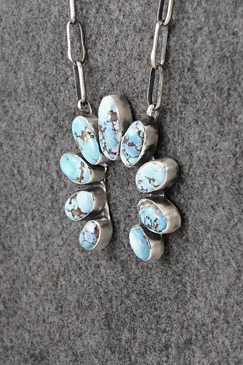Turquoise & Sterling Silver Necklace - Darrin Livingston
