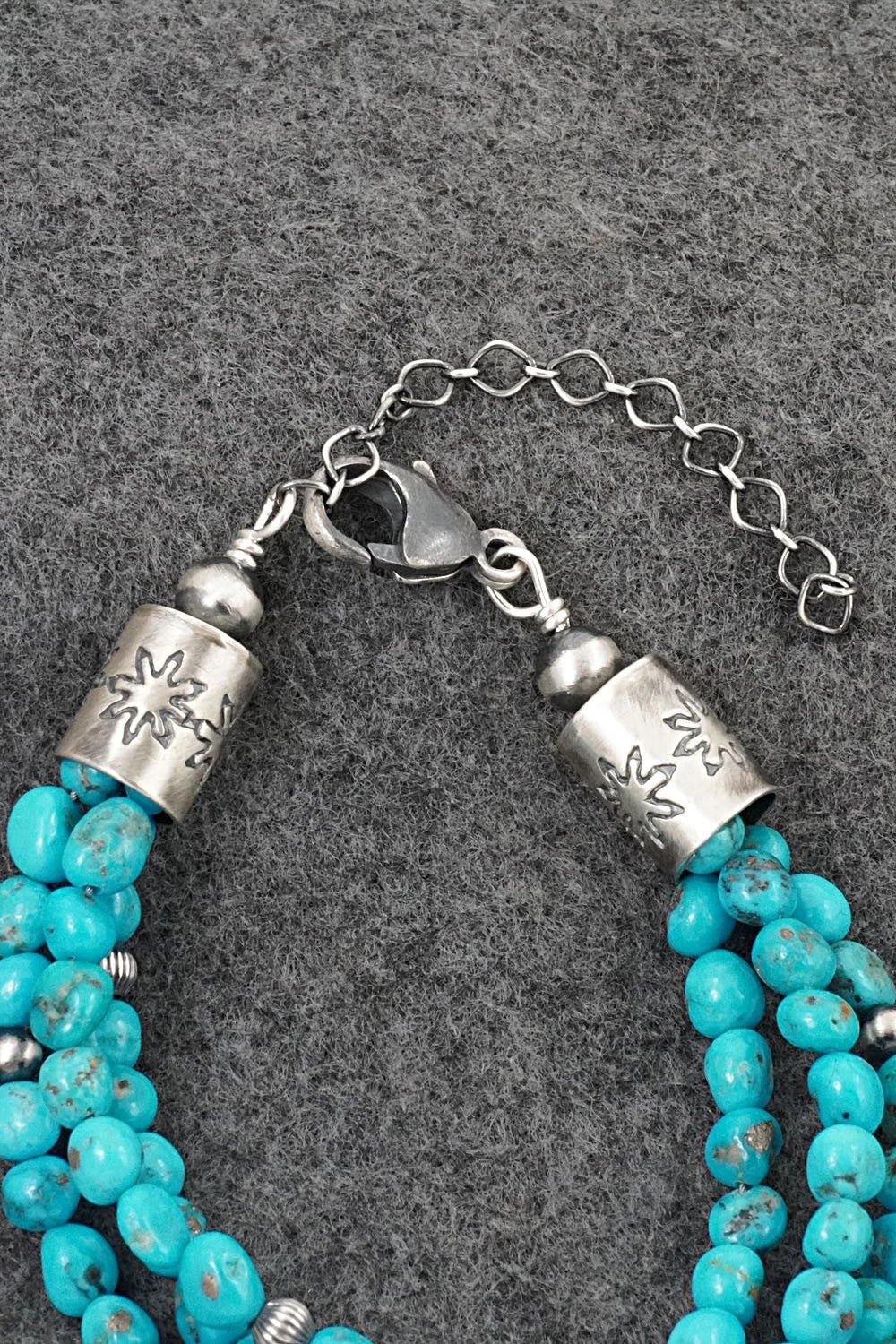 Turquoise & Sterling Silver Bracelet - Theresa Skeets