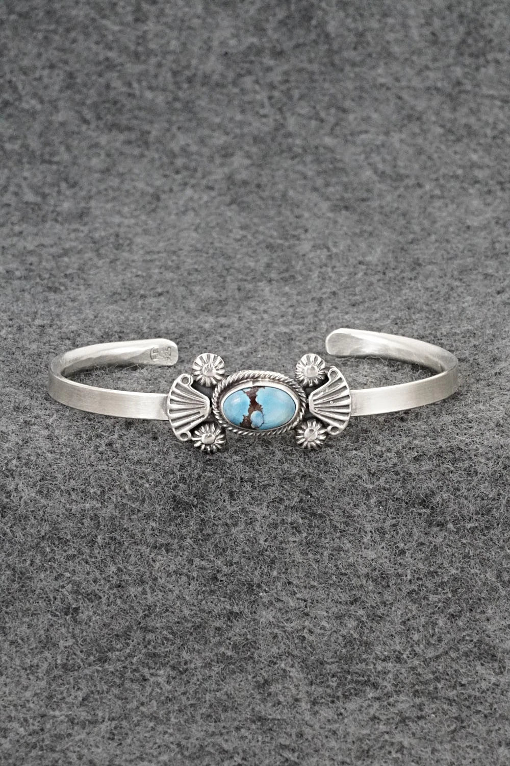 Turquoise & Sterling Silver Bracelet - Genevieve Francisco