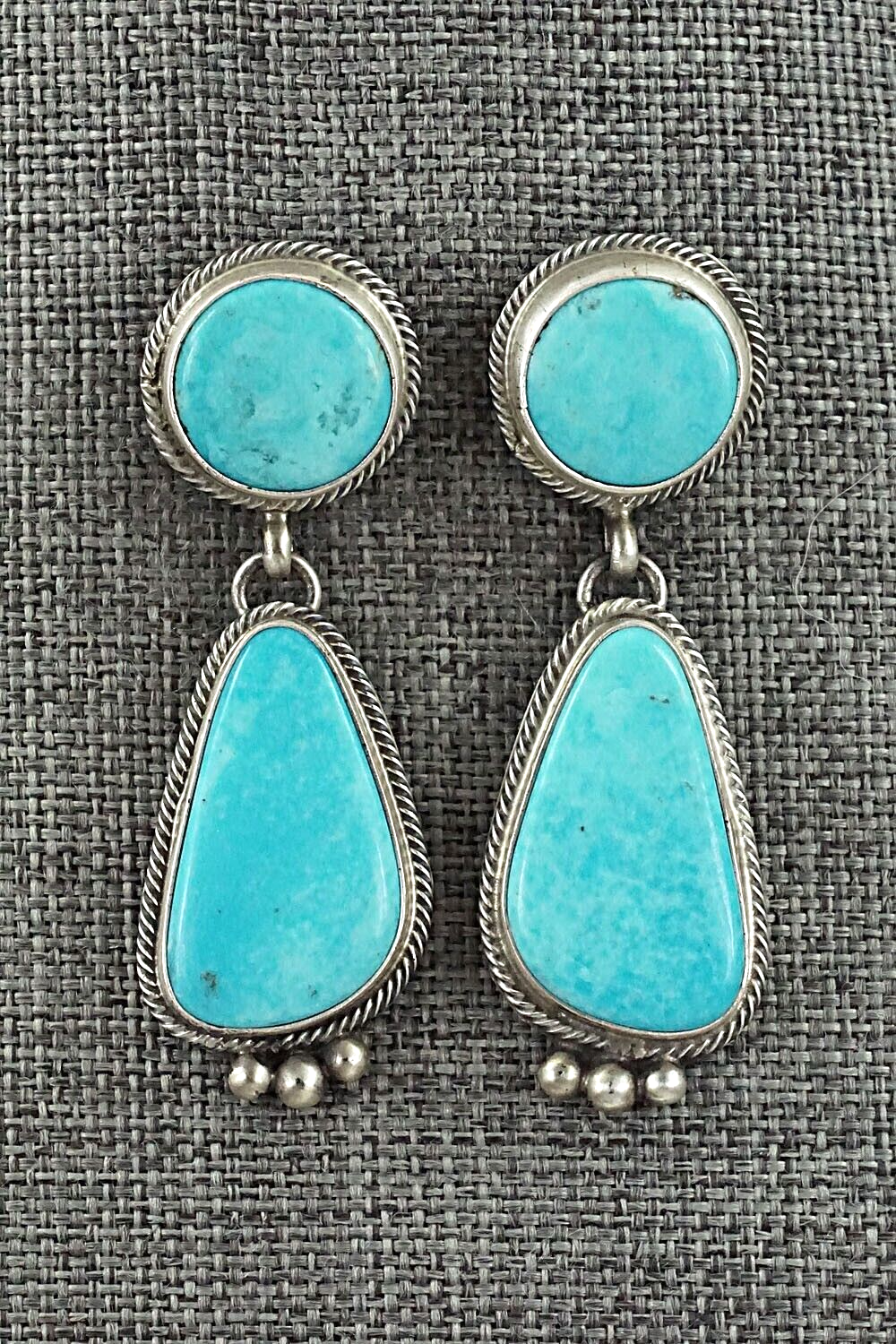 Turquoise & Sterling Silver Squash Blossom Set - Kathleen Chavez