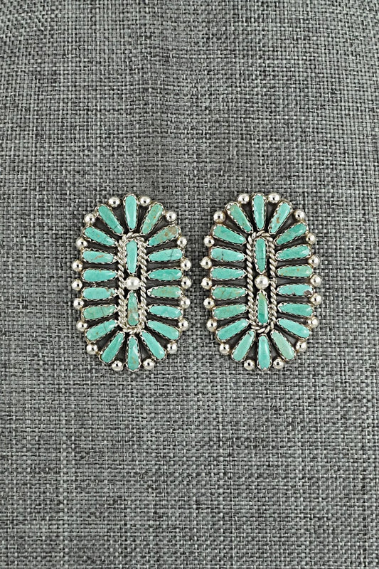 Turquoise & Sterling Silver Earrings - Philena Byjoe