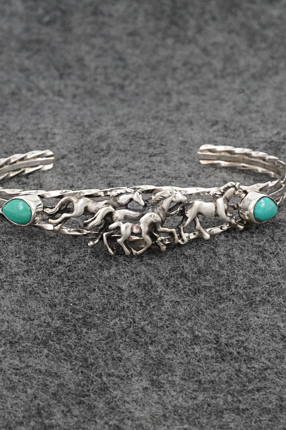 Turquoise & Sterling Silver Bracelet - Bobby Platero