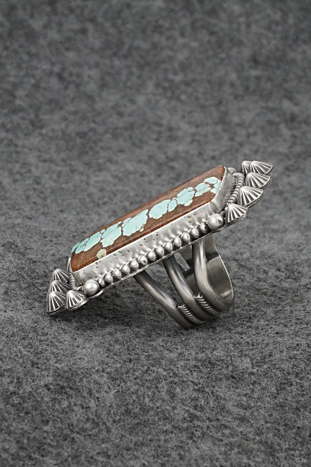 Turquoise & Sterling Silver Ring - Michael Calladitto - Size 7