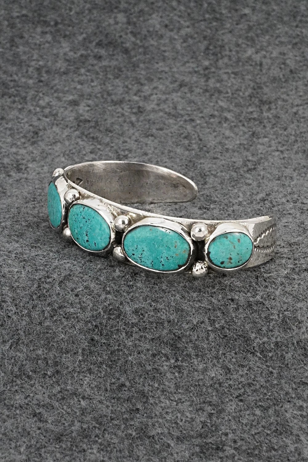 Turquoise & Sterling Silver Bracelet - Evelyn Platero