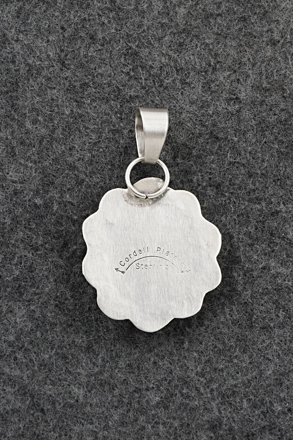 Turquoise & Sterling Silver Pendant - Cordell Platero