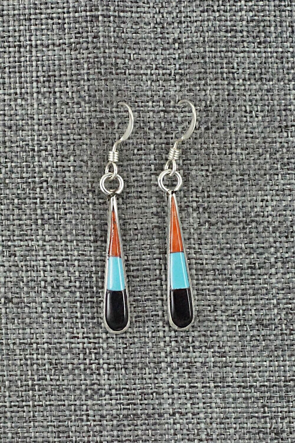 Multi-Stone & Sterling Silver Earrings - Stanford Etsate