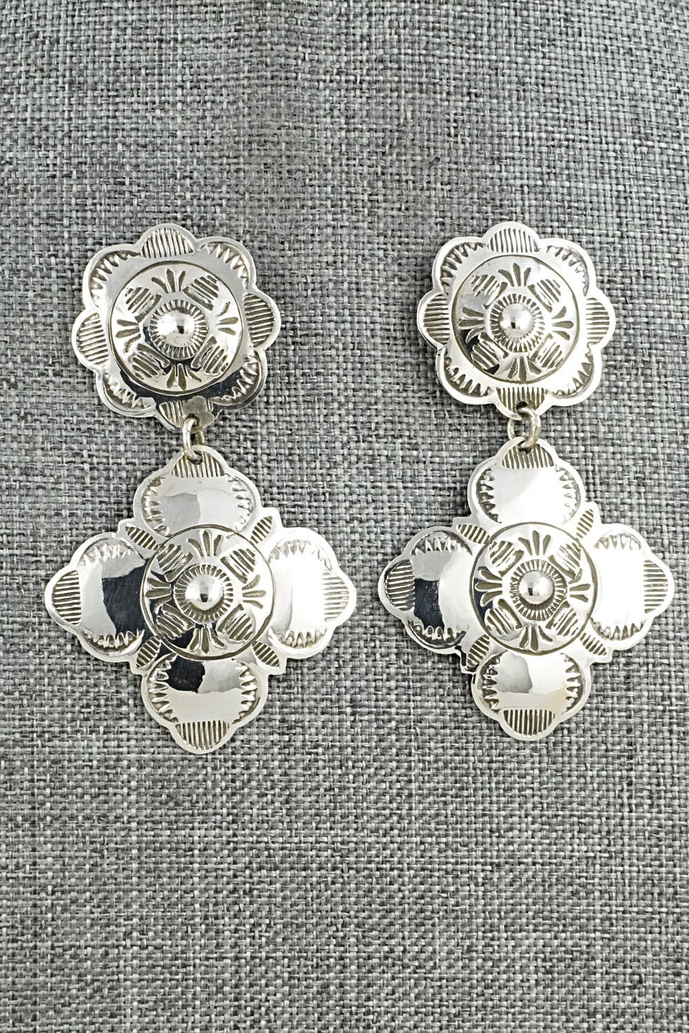 Sterling Silver Earrings - Bertha Begay