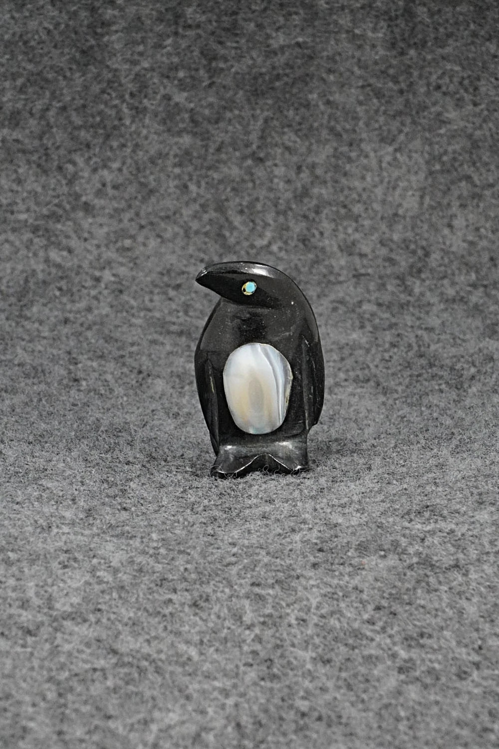 Penguin Zuni Fetish Carving - Calvert Bowannie
