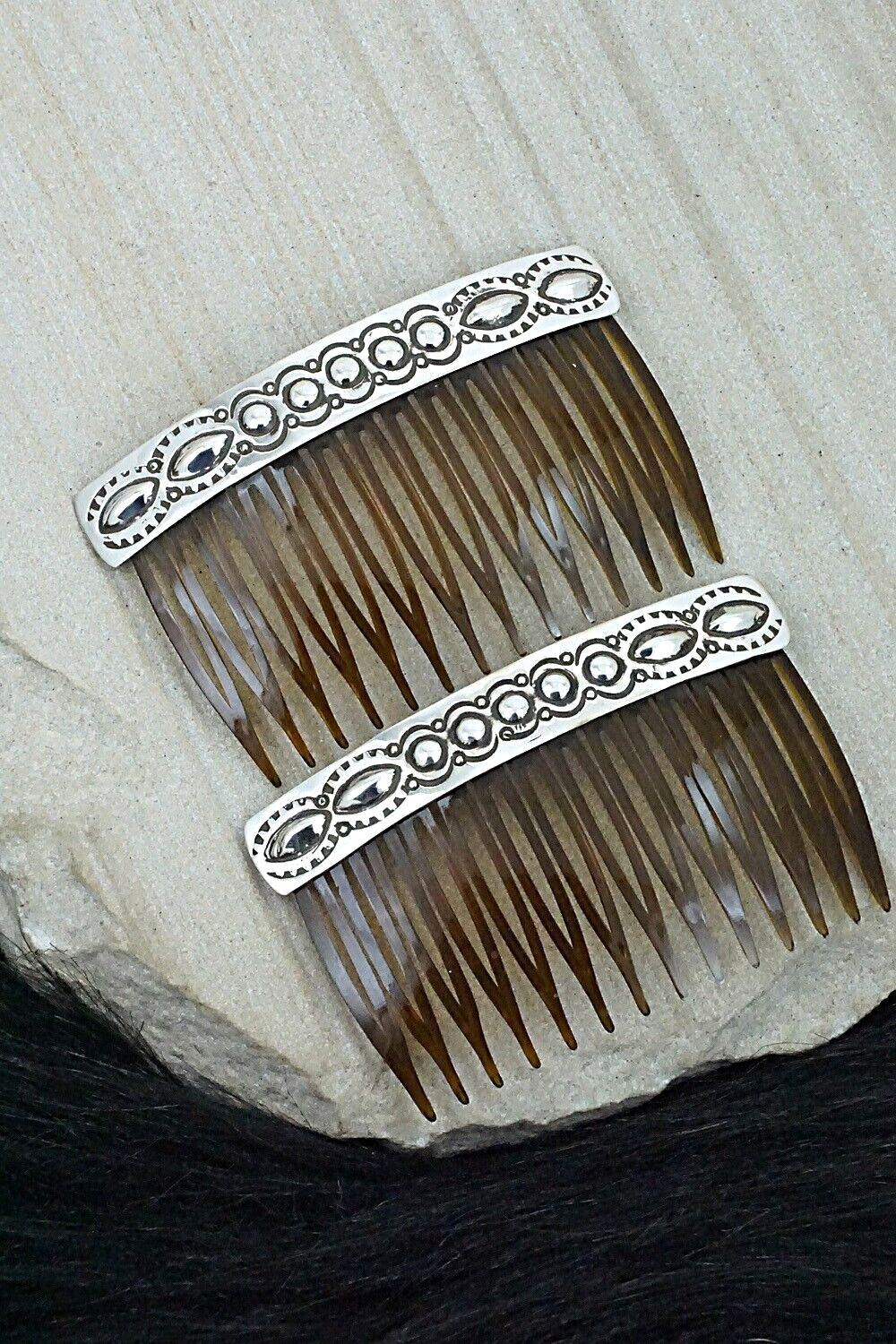 Sterling Silver Hair Combs - Jennie Blackgoat