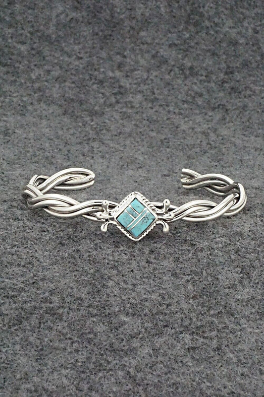 Turquoise & Sterling Silver Bracelet - James Manygoats
