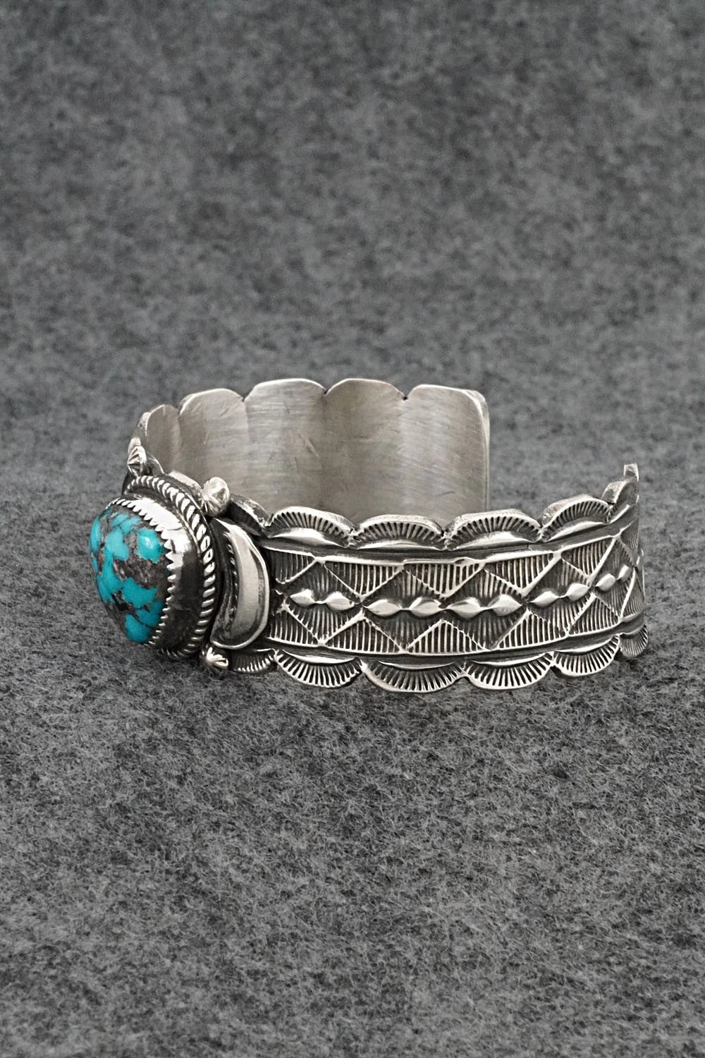 Turquoise & Sterling Silver Bracelet - Tillie Jon