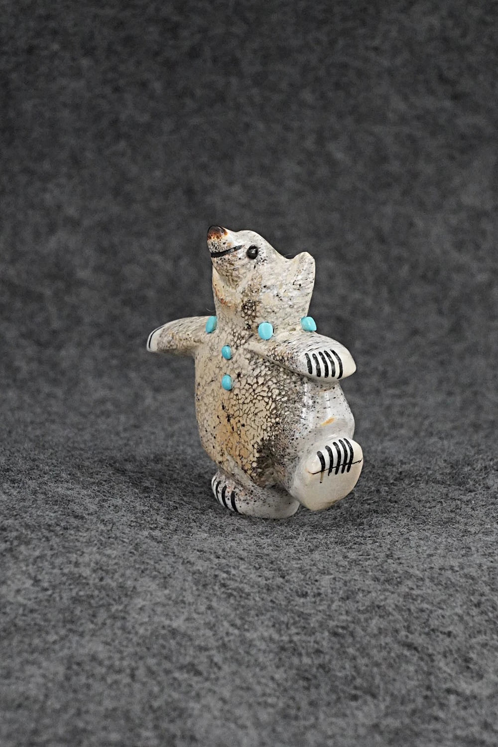 Dancing Bear Zuni Fetish Carving - Claudia Peina