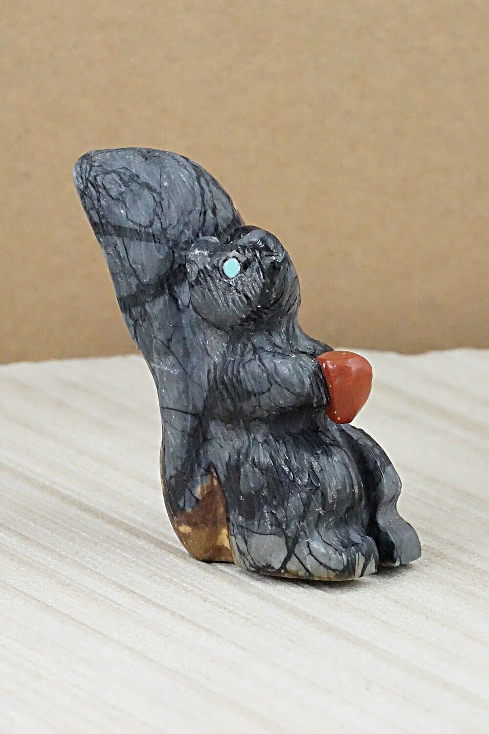 Squirrel Zuni Fetish Carving - Justin Natewa