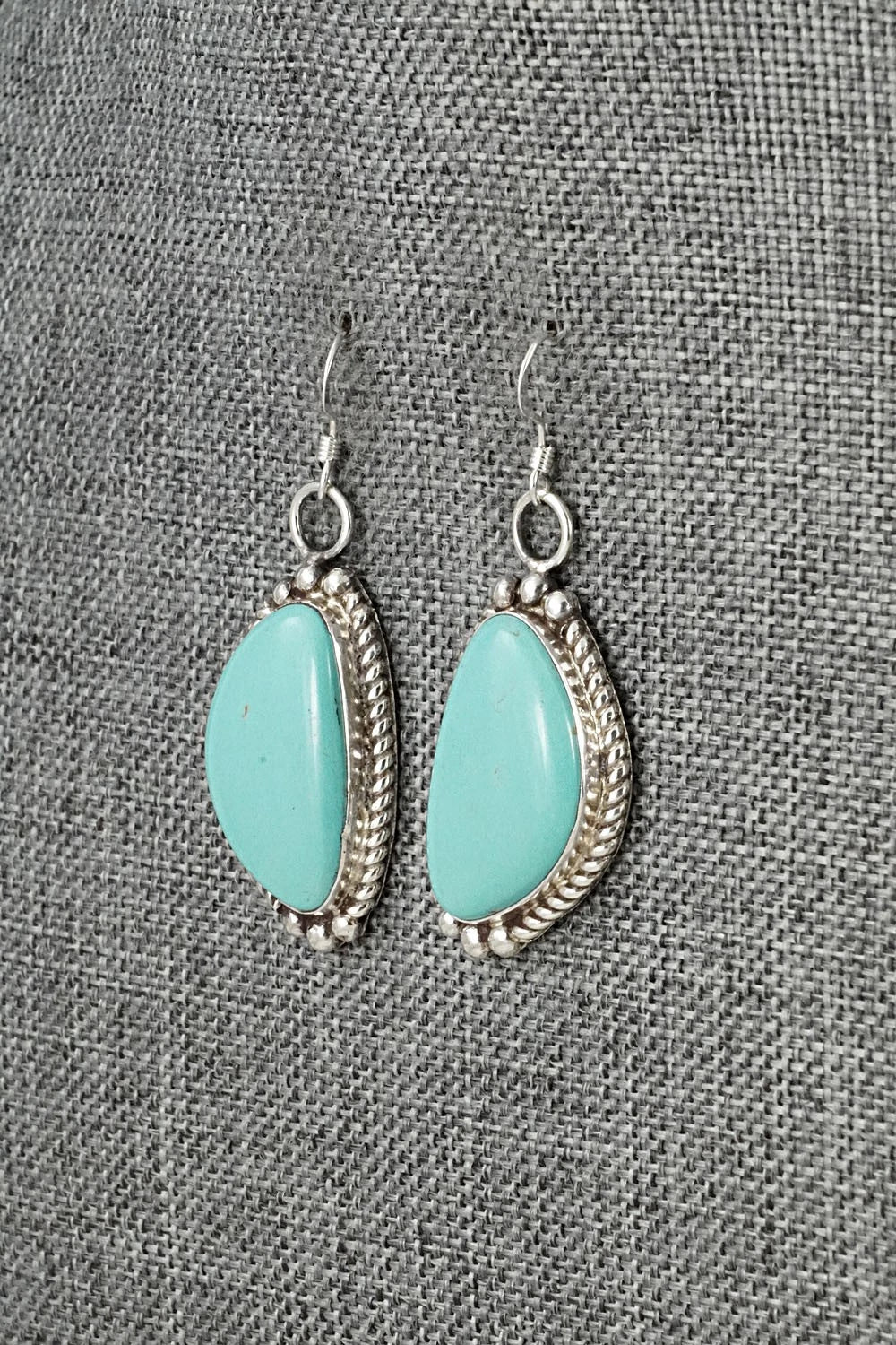 Turquoise & Sterling Silver Earrings - Antwone Brown