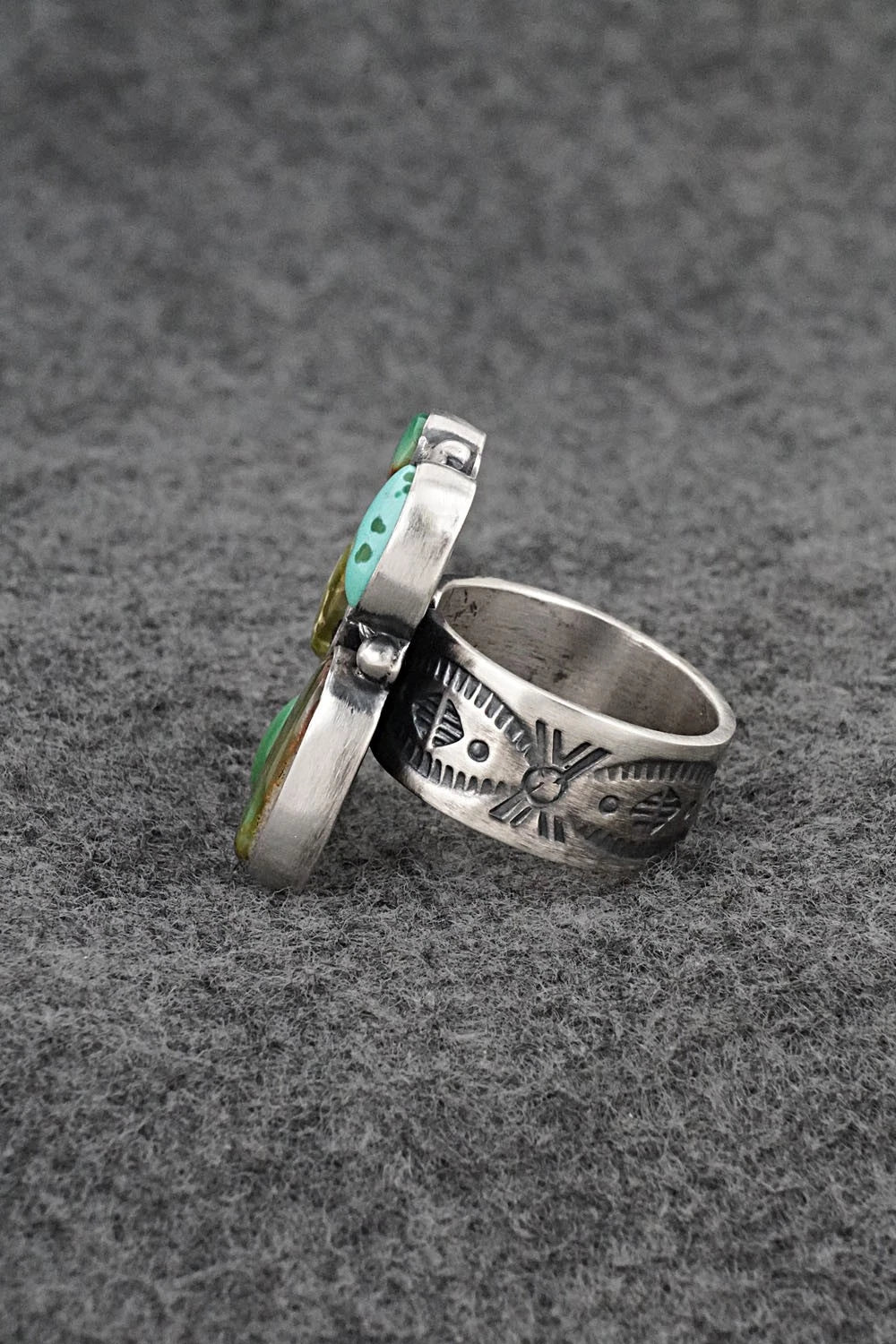 Turquoise & Sterling Silver Ring - Angela Martin - Size 7