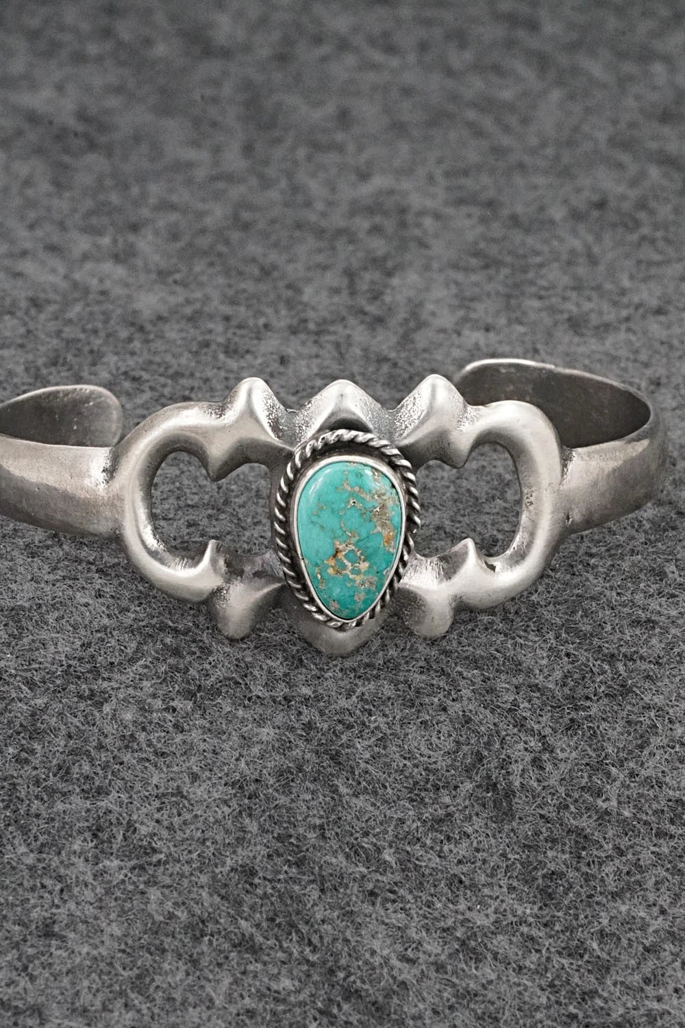 Turquoise & Sterling Silver Bracelet - Eugene Gruber